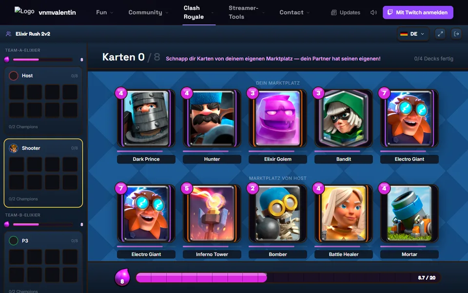 Elixir Rush 2v2